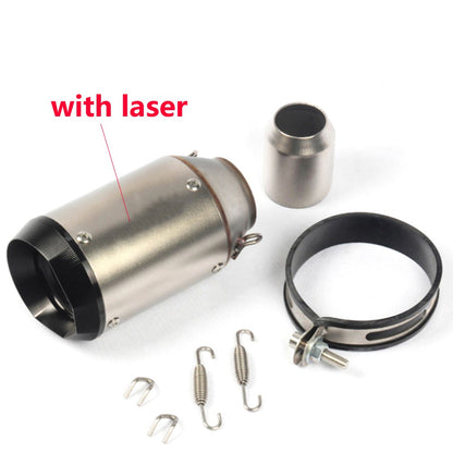 Universal Motorcycle Exhaust CNC Carbon Fiber Escape Muffler For Kawasaki Z900 FZ6 RC390 S1000XR
