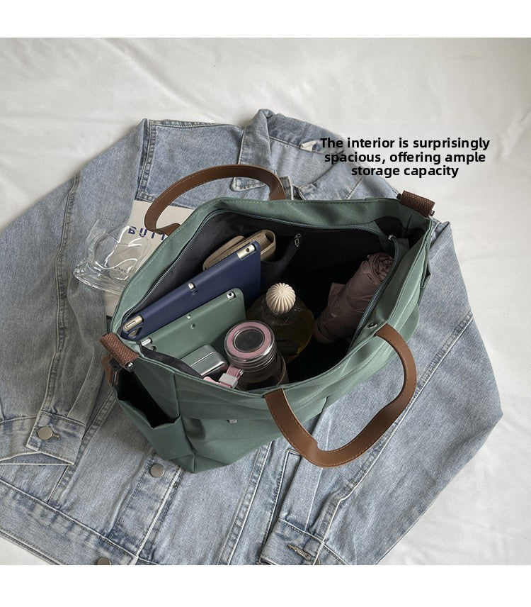 Multi Functional Tote Bag: Durable Nylon Work & Daily Shoulder Purse, Large Capacity Handbag Crossbody Bags for Women Daily Use