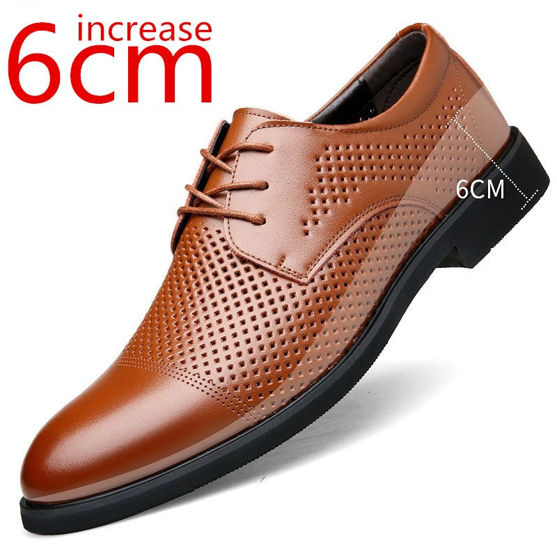 Height Increasing Shoes Men Taller Elevator 6CM Invisible Insole for Daily Men's Heighten Increased Wedding Oxfords Office Male