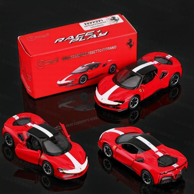 Liquidação Bburago Série 1:64 Ferrari Sp3 812c Lamborghini Bugatti Bolide Liga Miniatura Diecast Carros Brinquedos Presente para Crianças