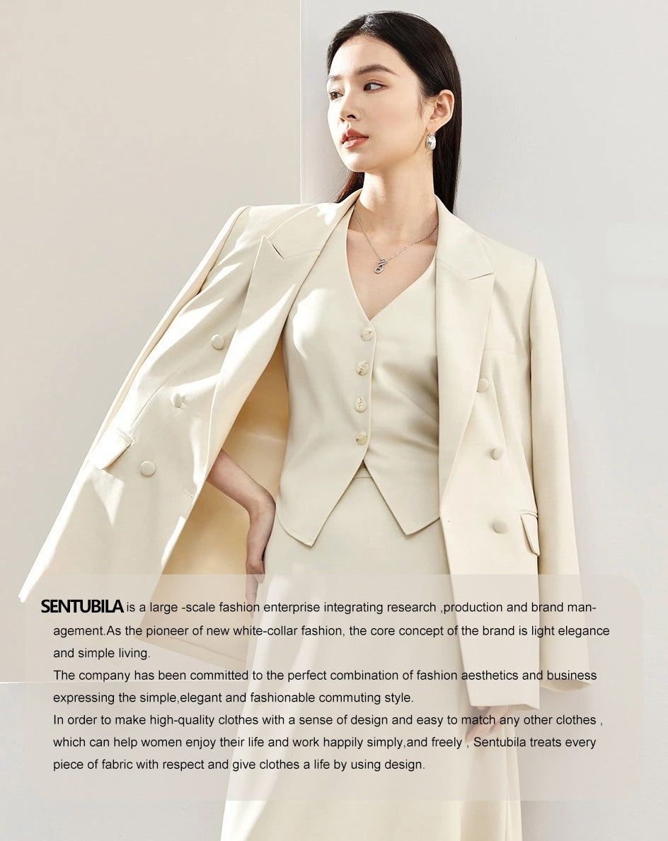 SENTUBILA Midi Print Slip Dresses Women 2025 Spring Summer Korean Fashion Sundre