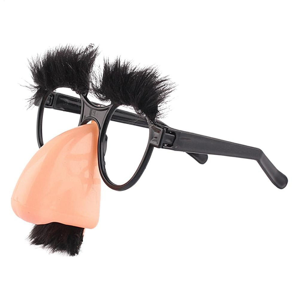 Big Nose Glasses with Eyebrows Mustache Silly Funny Photo Props Halloween Party Eyeglasses Novelty Prank for Birthday Party