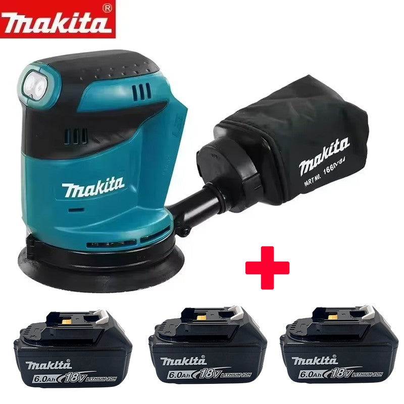 Lixadeira Roto-Orbital a Bateria Makita DBO180Z 18V Sem Escovas para Marcenaria Lixamento Polimento de Massa Ferramenta Sem Bateria