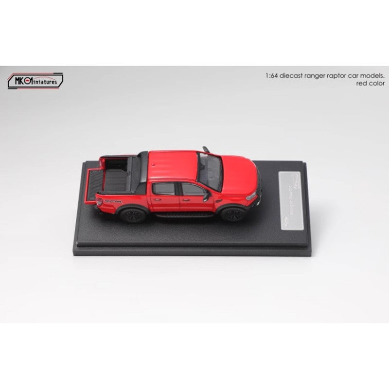 MK Miniaturas Liga Fundida 1/64 Ford Ranger Raptor Modelo de Carro Decoração Estática Brinquedos Colecionáveis de Presente
