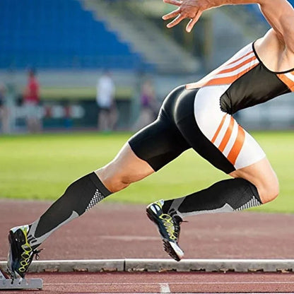 3/6/7 Double Compression Socks Varicose Socks Men Women With Diabetes Pregnancy Elastic Socks Gym Outdoor Sports Rugby Running