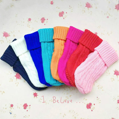 Roupa de Inverno para Cães, Roupa de Tricô para Animais de Estimação Pequenos e Médios, Casaco para Filhotes Chihuahua, Suéter para Cães Yorkshire, Ropa Perro