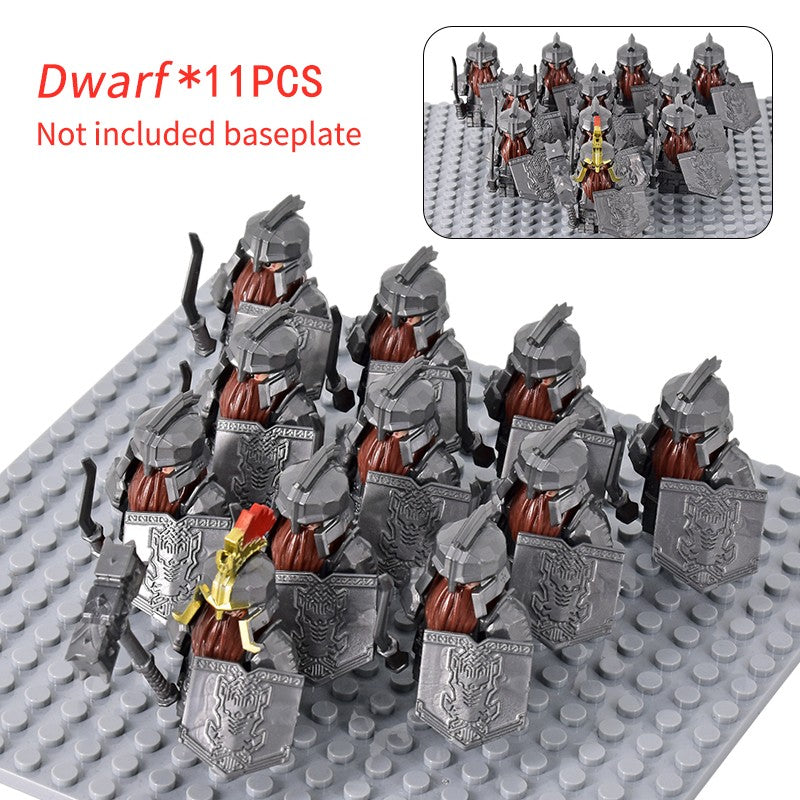 Soldado Asgard Medieval Anão LOTR Javali Cabra Carroça Animais Figuras Blocos de Montar Brinquedos Tijolos Senhor Presente Para Crianças