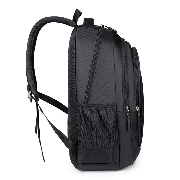 Men's large-capacity backpack, fashionable laptop bag, suitable for travel and business, equipped with secure zipper closure and