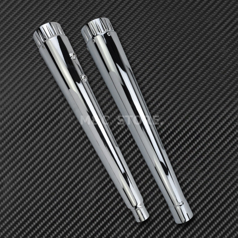 Motorcycle Megaphone Slip-On Mufflers Exhaust Pipes For Harley Touring Road Glide FLT Street Glide FLH Ultra Limited 2000-2020
