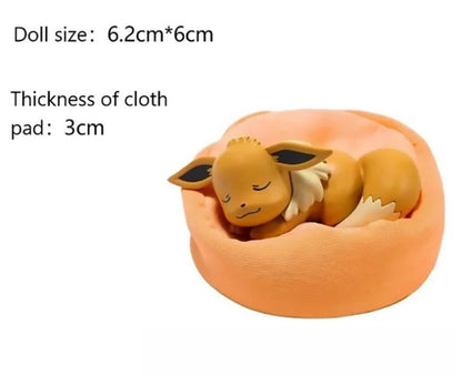 Pokemon Anime Pikachu Eevee Presente de Bolso Série Sonho Estrelado Pokémon Bonecos de Ação Bulbasaur Snorlax Modelo de Monstro Enfeites de Brinquedo