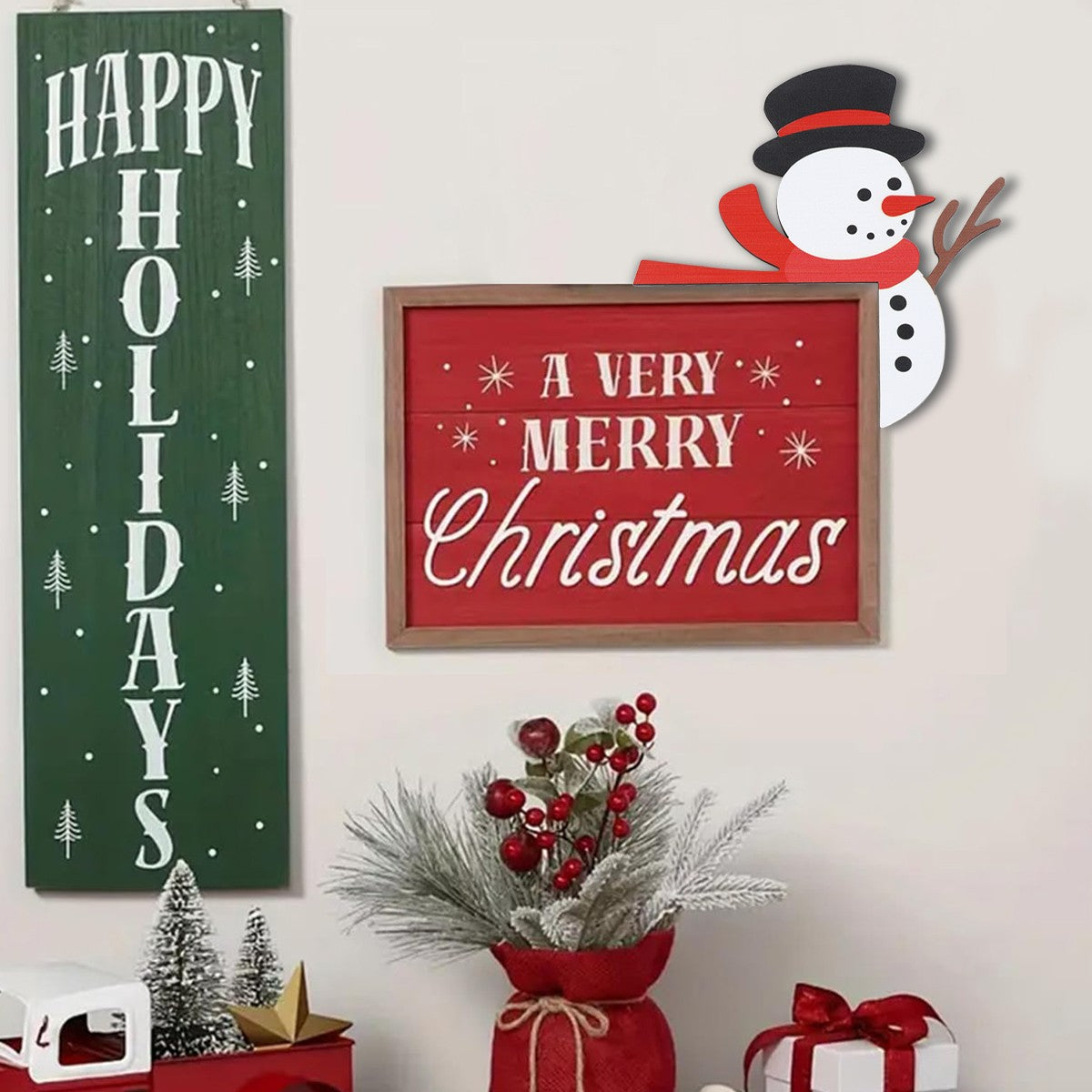 Christmas Gingerbread Man Wooden Door Frame Decoration Merry Christmas Decor for Home 2025 Navidad Xmas Ornament New Year 2026