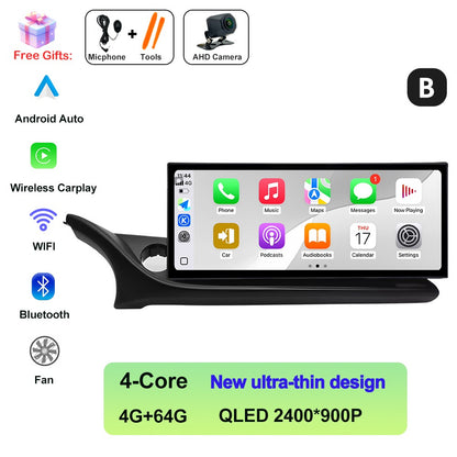 Central Multimídia Automotiva QLED 2400*900P Touch Screen para Mazda ATENZA Mazda 6 2020-2022 12.3 polegadas DSP Estéreo 4G Bluetooth DVR