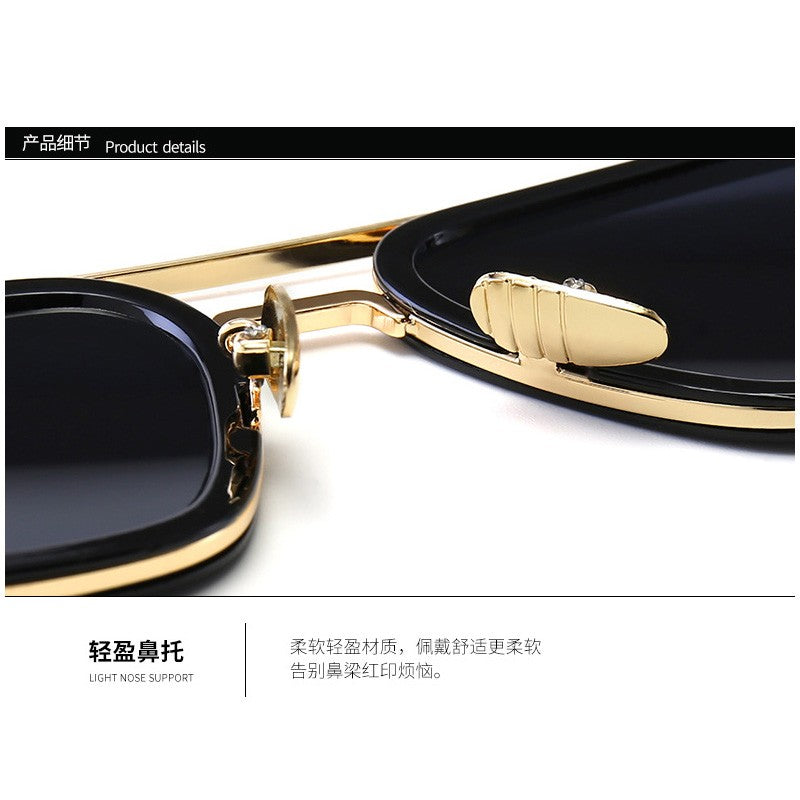 High Quality Iron Man Tony Stark Fishing Sunglasses Square Outdoor Sport Fishing Glasses Men Spider Eyewear Sports Sun Glasses