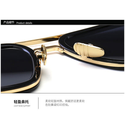 High Quality Iron Man Tony Stark Fishing Sunglasses Square Outdoor Sport Fishing Glasses Men Spider Eyewear Sports Sun Glasses