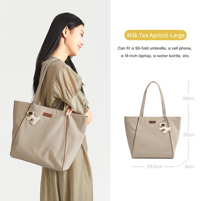 LEFF Luxury Women's Tote Bag Crossbody Bag High End Large Capacity Shoulder Bags Nylon Waterproof Commuting Bag Outdoor Bags