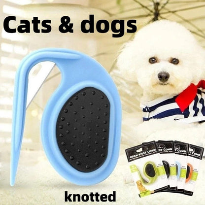 Removedor de Pelo de Animais de Estimação Abridor de Nós de Pelagem Pente Cortador Removedor de Pelo Ferramentas de Tosa Antiderrapantes de Aço Inoxidável Acessórios para Filhotes