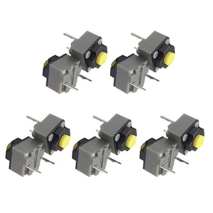 5PCS/10PCS KAILH 6 * 6 * 7.3mm Square Silent Mouse Micro Switch Thundersnake Logitech M330M220M590 Button Accessory