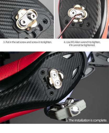 Bike Cleats for SHIMANO Road Bicycle Self-locking Pedal Cleat Anti Slip Cycling Shoes Cleats for SHIMANO SPD SL Bike Accessories