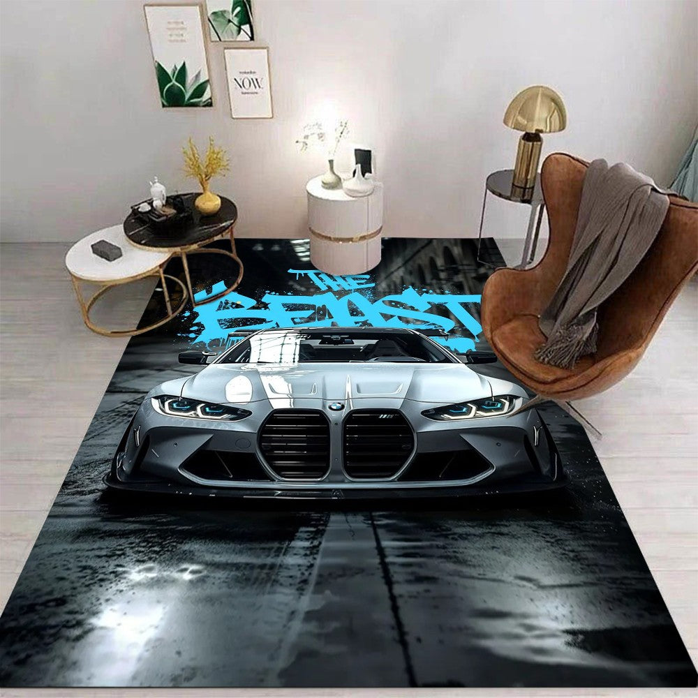 Miata Supra Car E36 Super Car Carpet for Living Room Decor Bedroom Soft Rugs Doormat Child Play Area Rug Nonslip Mat Kid Gift