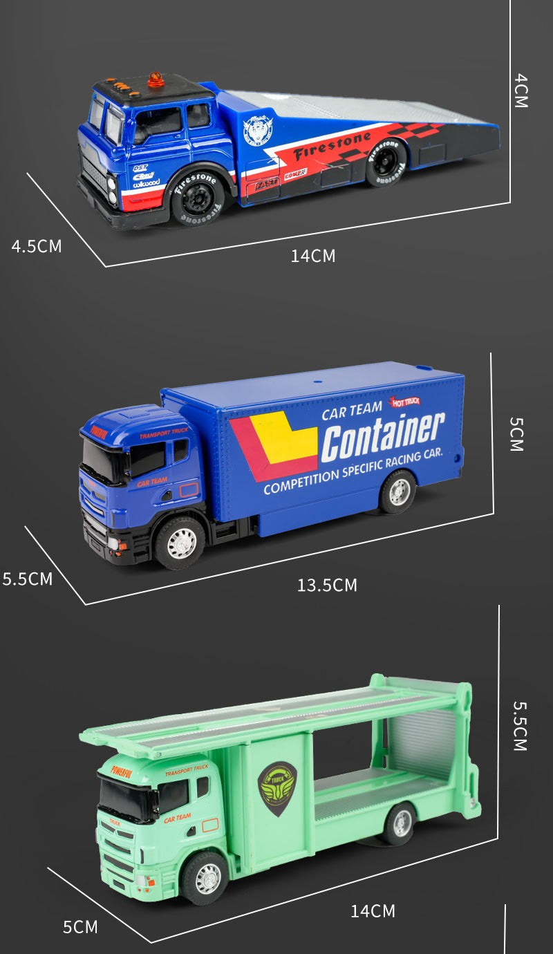 Modelo de Cabine de Caminhão em Liga 1:64, Estilo Retrô com Motor de Fricção, Brinquedo Perfeito para Crianças, Item de Colecionador em Miniatura