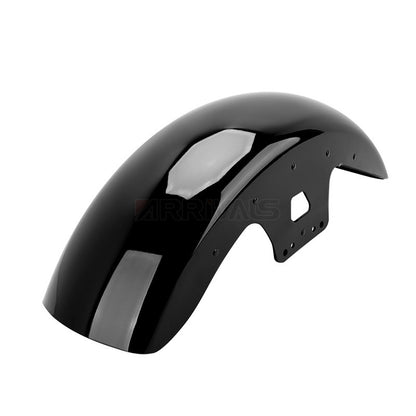 Motorcycle Steel Front Fender Mudguard Cover Protector Splash Gloss Black For Harley Touring Road King Street Glide 2014-up