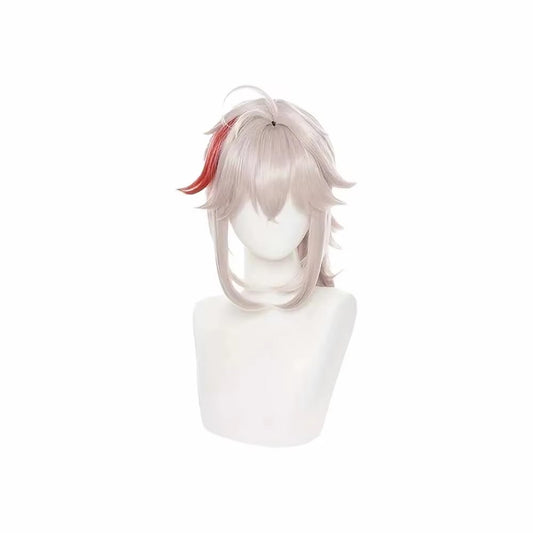 Anime Cosplay Kaedehara Kazuha Wig With Ponytail Synthetic Hair Peluca For Frieren Festival Halloween Props