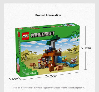 LEGO Blocos de Montar My World Série 21269 A Aventura da Mina do Tatu Blocos de Montar de Quebra-Cabeça para Crianças Brinquedo de Presente