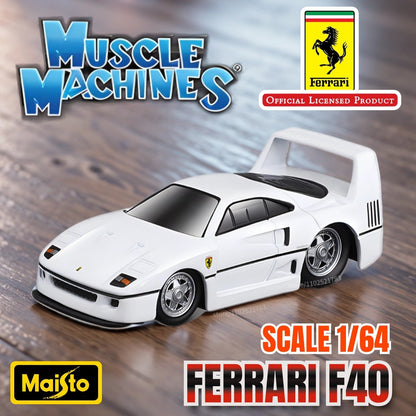 Maisto 1:64 Muscle Machines Nissan Skyline GT-R R34 Carro Modelo Diecast Escala American Monster Transport Figura Brinquedo Menino