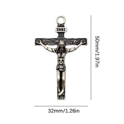 Novo Colar Religioso de Cruz de Jesus para Homens, Moda, Cor Dourada, Pingente de Cruz com Corrente, Joias de Presente para Homens e Mulheres