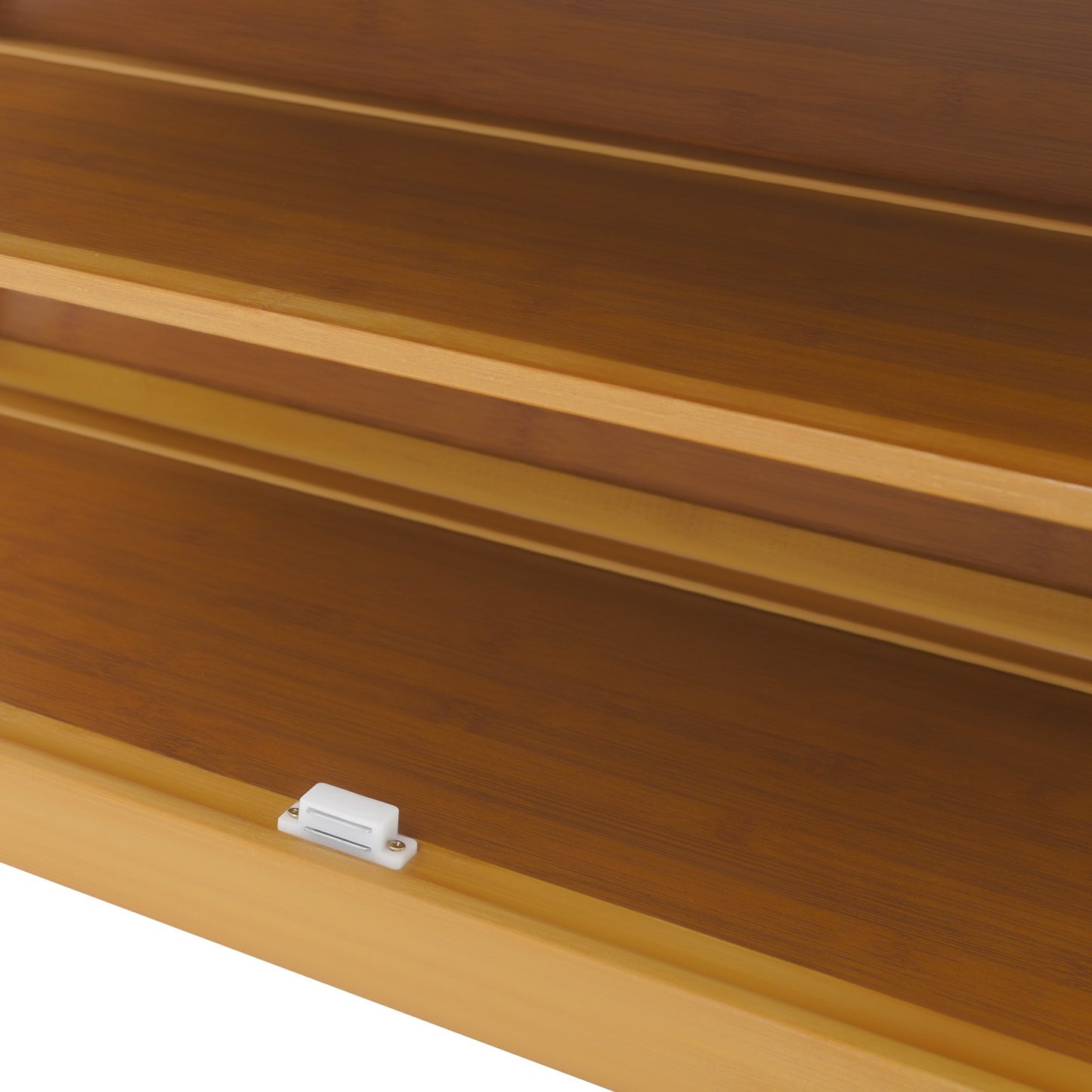 Brown Entryway Shoe Bench Shoe, Rack Bench with Cushion, Modern Hallway Sitting Stool for Home, Living Room, Porch