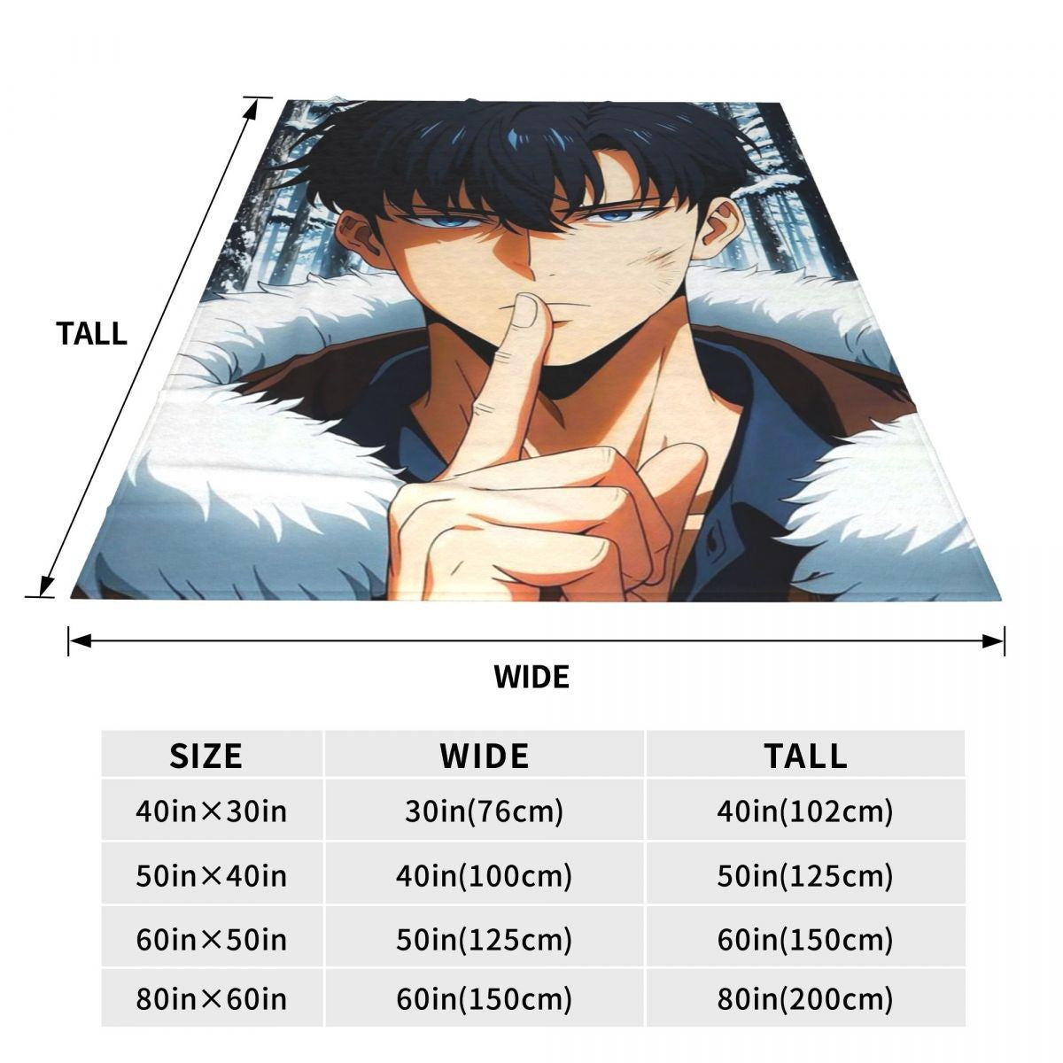 Anime Sung Jinwoo  Blankets Flannel Sofa Throw Blanket Breathable for Couch Bedding Outdoor Throws Bedspread Quilt