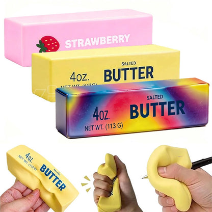 1~4Pcs Soft Squishy Butter Stick Fidget Toy Stress Relief Slow Rising Squeeze Toy for Anxiety Relief Decompression Party Gifts