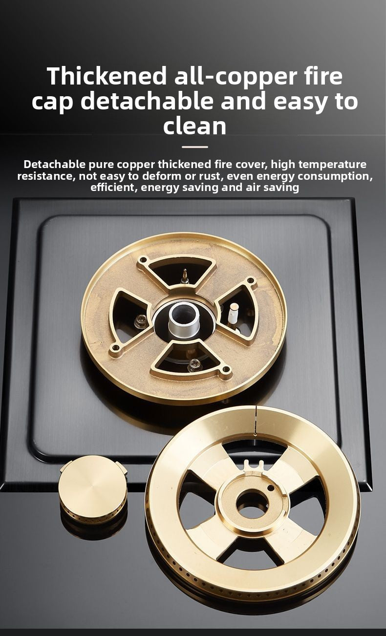 Dual Fuel 3500W Gas Electric Cooker Household Concave Induction Cooktop Class Energy Built-in Countertop Natural Gas Easy Table