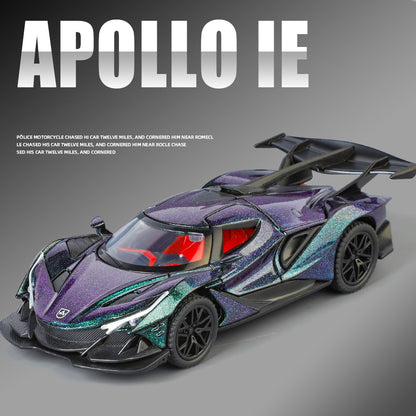 1:32 Apollo IE Miniature Vehicle Mini Alloy Diecast Model Car Metal Sound & Light Collection Hobby Children Toy Car Birthday Boy