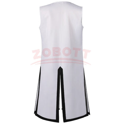 Men's Medieval Templar Knight Surcoat Set Renaissance Warrior Tunic Cloak with Belt Halloween Cosplay Outfit