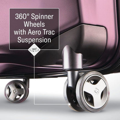 Lightweight 28-Inch Hardshell Luggage - Durable, 360° Spinner Wheels, Adjustable Handle, Expandable, TSA Lock - Purple