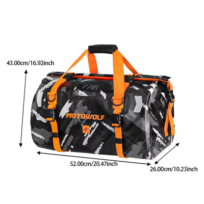 Universal Motorcycle Waterproof Tail Bags Back Seat Bags Cycling Camping Travel Bag Motorbike Scooter Sport Luggage Pack 66L 40L