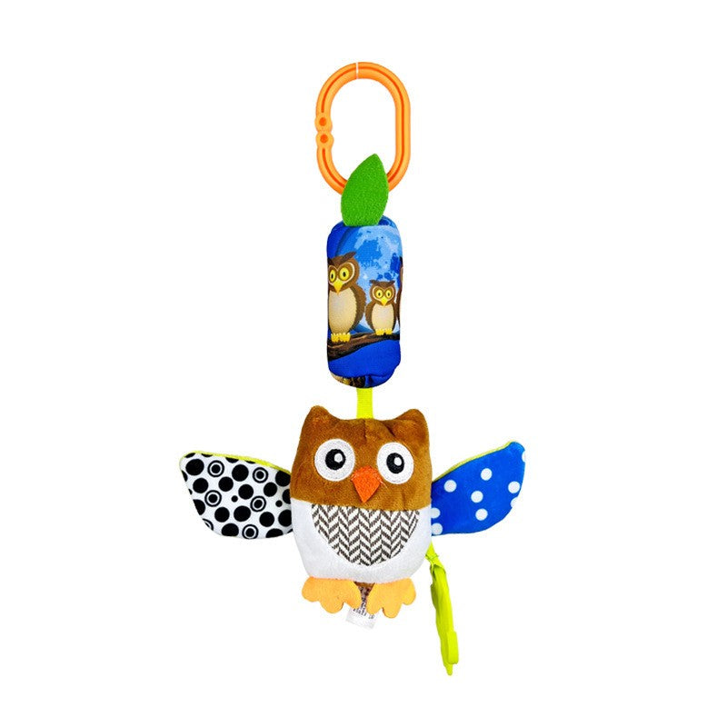 Soft Animal Hanging Handbells Rattles Plush Infant Baby Development Handle Sensory Toys WIth Teether Baby Toy For Newborn Gifts