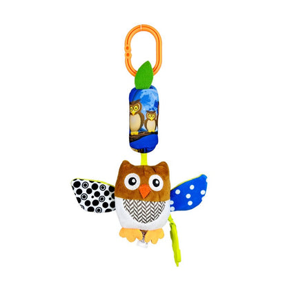 Soft Animal Hanging Handbells Rattles Plush Infant Baby Development Handle Sensory Toys WIth Teether Baby Toy For Newborn Gifts