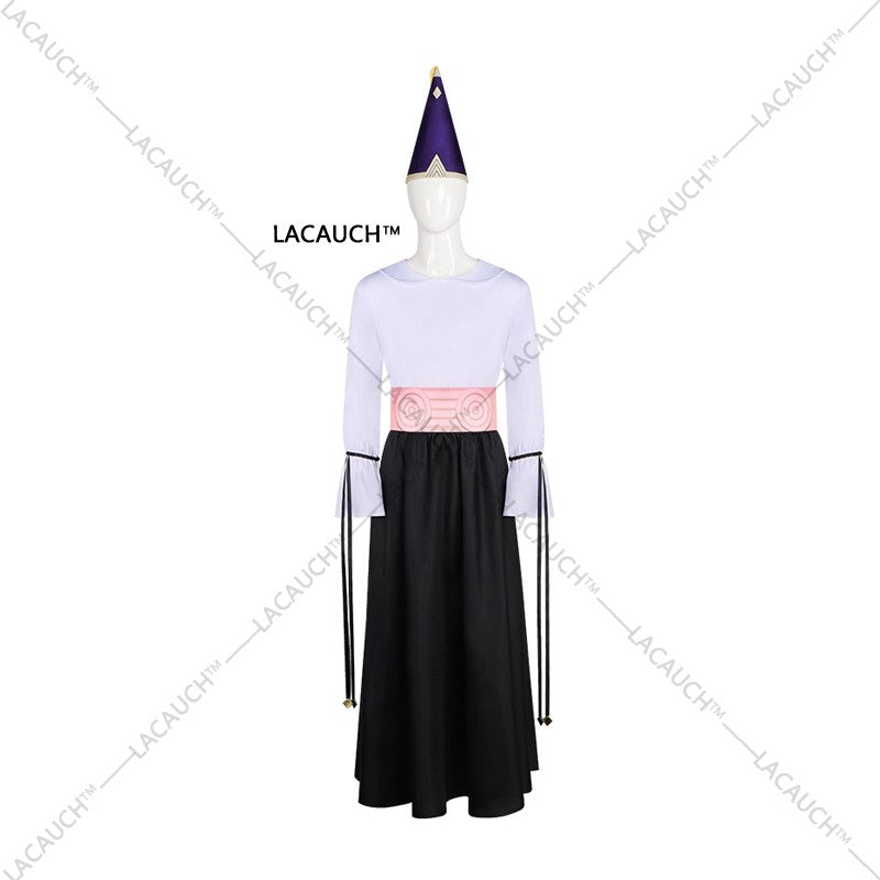 New Anime Witch Hat Atelier Olruggio Cosplay Costume Adult Men Hat Cloak Dress Wig Roleplay Witch Hat Disguise Atelier Halloween