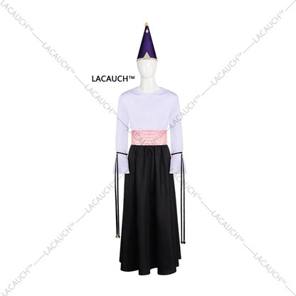 New Anime Witch Hat Atelier Olruggio Cosplay Costume Adult Men Hat Cloak Dress Wig Roleplay Witch Hat Disguise Atelier Halloween