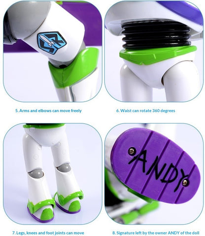 Novo e Genuíno Disney Toy Story Buzz Lightyear Nave Espacial Som Boneco Modelo 33cm Coleção de Mesa Action Figure Brinquedo Presente para Crianças