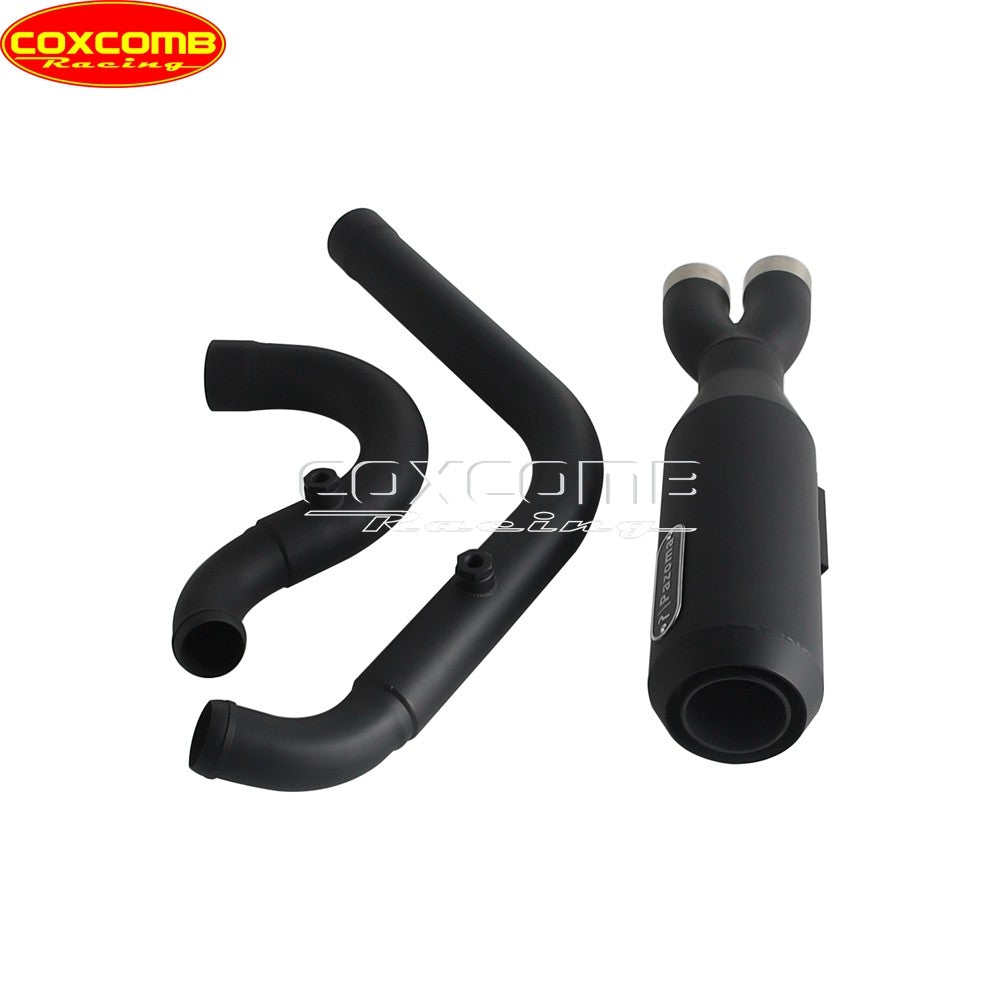 44-51mm Head Pipe Exhaust Pipe Motorcycle Complete Exhaust Muffler System For Harley Street Bob FXBB FXBBS Low Rider S ST Pazoma