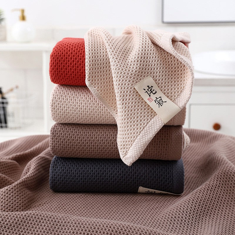 70x140cm high qualityWaffle towel Bathroom accessories ??solid color towel absorbent strong Wipe towel after exercise