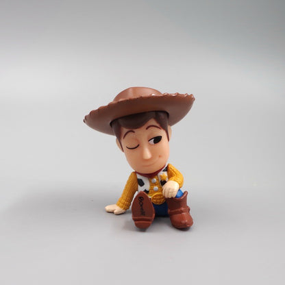Bonecos de Anime Versão Q Toy Story Woody Alien Universidade Monstros James P. Sullivan Modelo Brinquedos Presente de Natal para Crianças