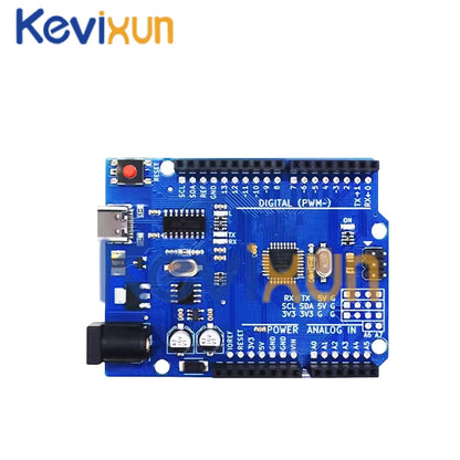 1-10PCS UNO R3 CH340G MEGA328P Chip para Arduino UNO R3 + CABO USB/TIPO-C Placa de Desenvolvimento ATMEGA328P-AU 16Mhz