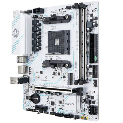 Placa-mãe AMD Clássica B450M Memória DDR4 de Canal Duplo Placa-mãe AM4 PCI-E 3.0 NVME B450 (suporta CPU Ryzen 5600 5600G)