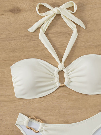 "2025 Sexy Bandeau Push-Up Bikini Set - Brazilian Thong Swimwear for Women";;VERDADEIRO;;"JY777-RE,L