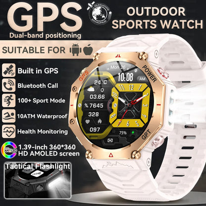 2025 Novo Smartwatch T-Rex 3 Ultra GPS Masculino 10ATM IP68 À Prova D'água GNSS de Banda Dupla Integrado Bússola Smartwatch Esportivo Militar