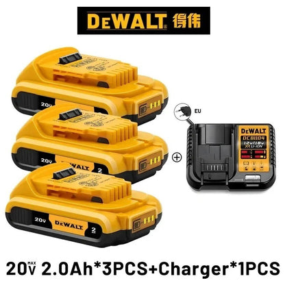 Bateria Original DeWALT 20V/60V 6Ah 9Ah MAX FlexVolt para Ferramenta Elétrica DCB606 DCB205 DCB206 DCB209 DCB182 com Carregador